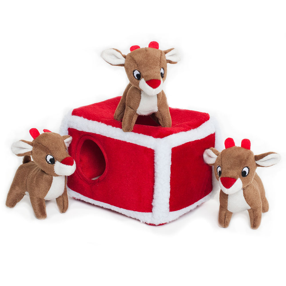 ZippyPaws Holiday Zippy Burrow β Reindeer Pen ππ¦