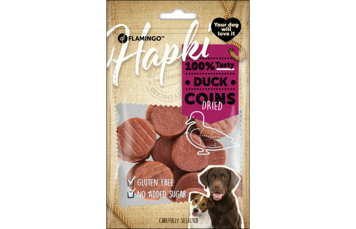 Snack Hapki Chips met eend - 85 gram per zakje