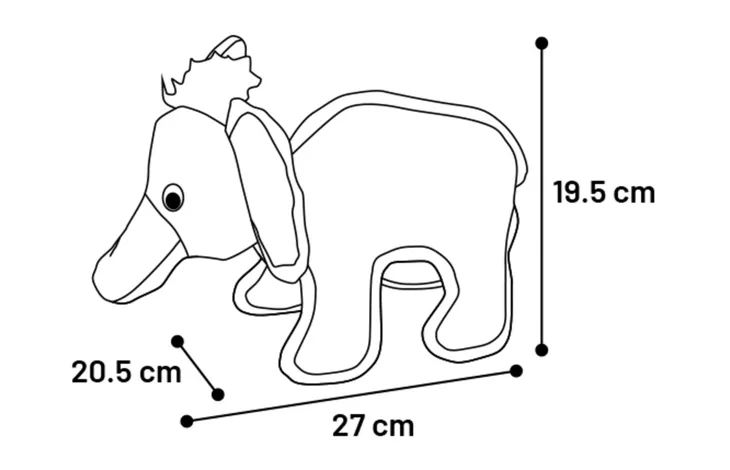 Speelgoed Patero Olifant Paars