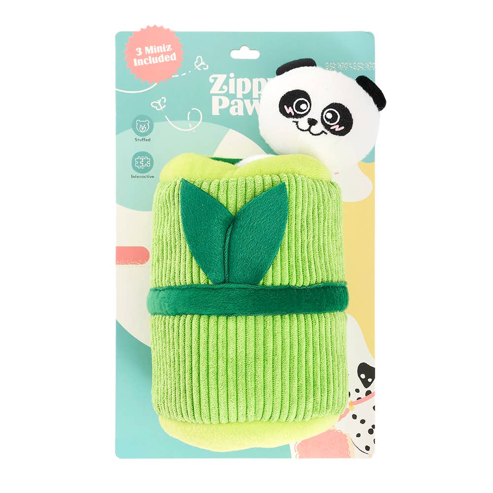 🐼 ZippyPaws Zippy Burrow – Panda ’n Bamboo