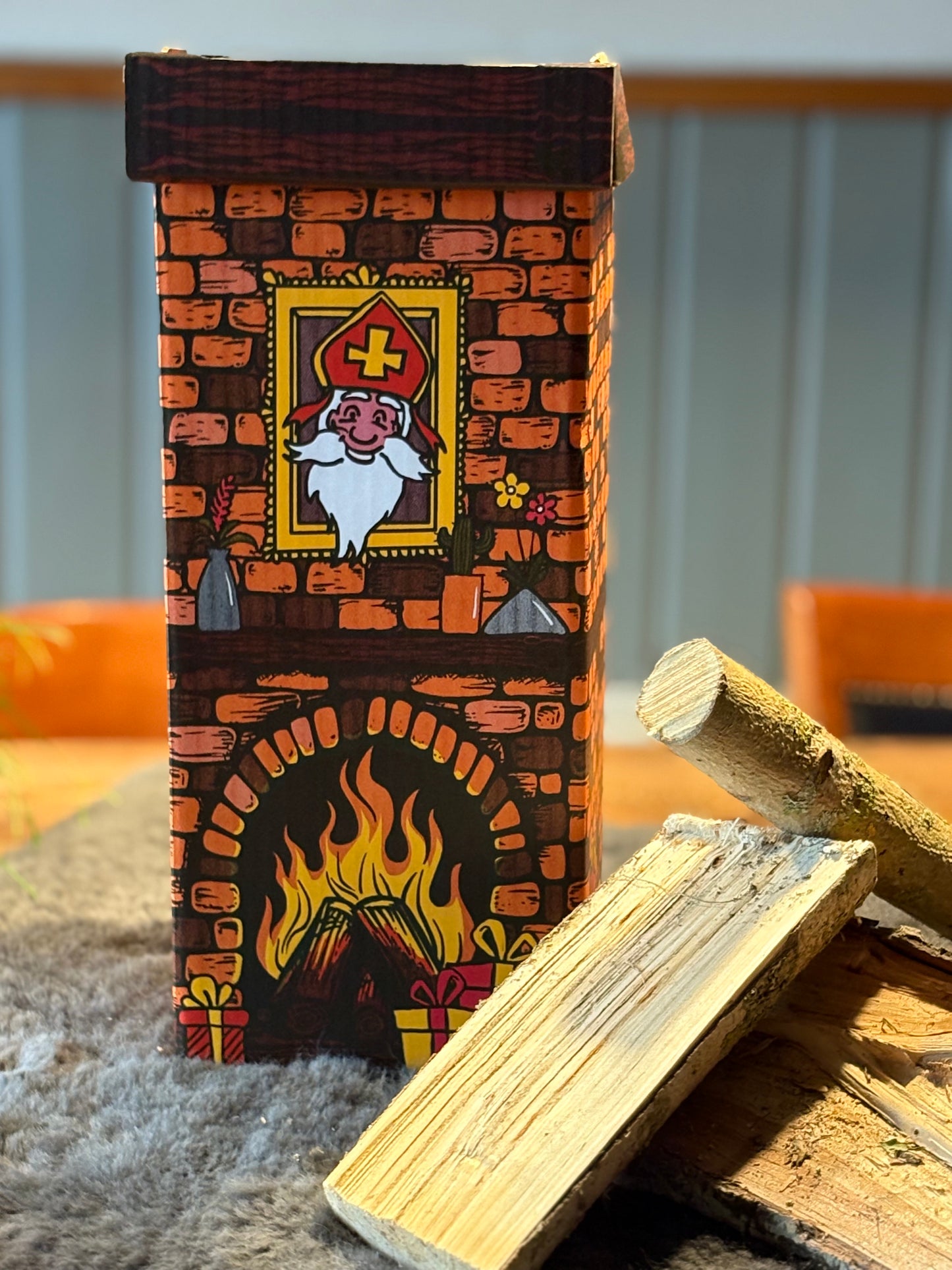 Goed gevulde Sint Schoorsteen 15x15x36 cm
