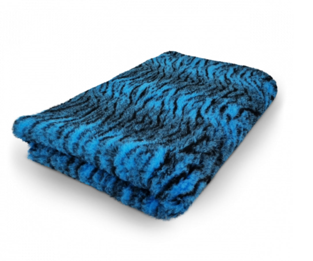 Vetbed Tijgerprint blauw💙