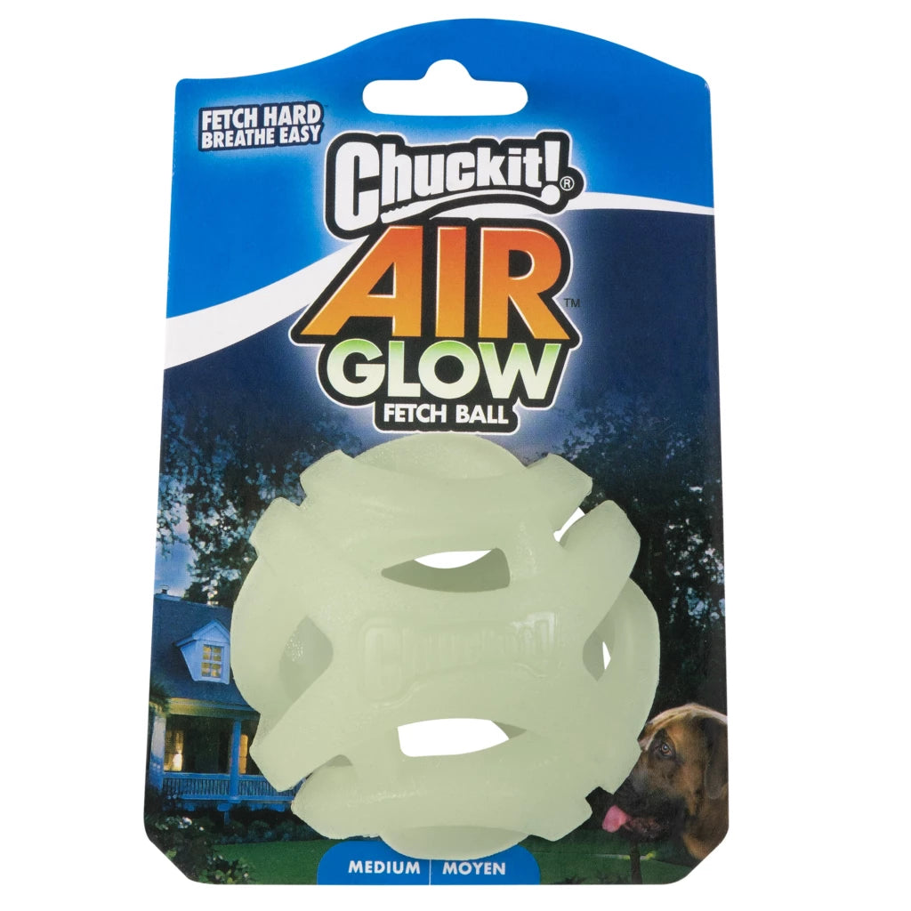 Chuckit! Air Glow Fetch Ball M ook in 2pack verkrijgbaar