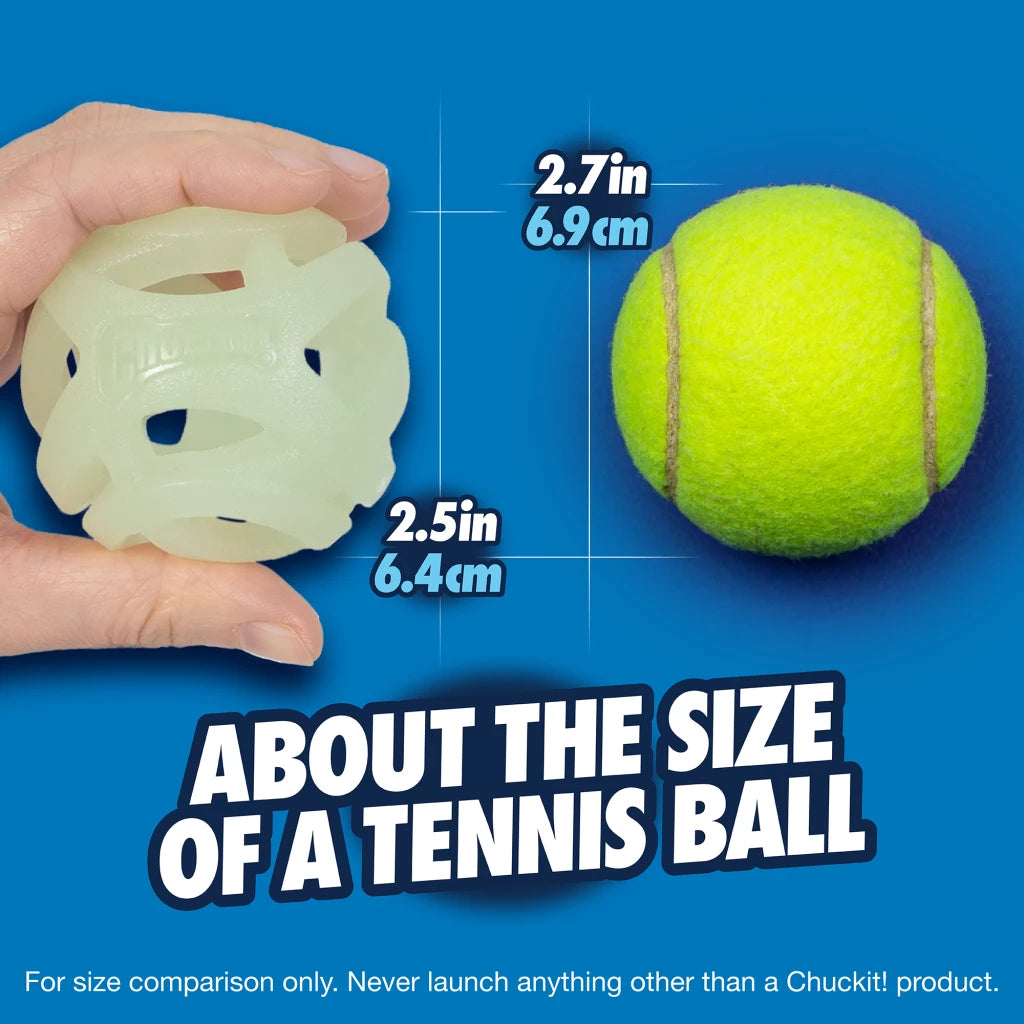 Chuckit! Air Glow Fetch Ball M ook in 2pack verkrijgbaar