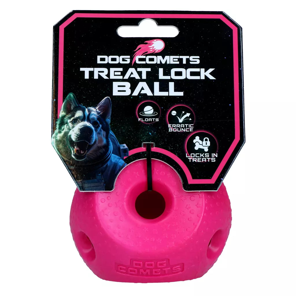 Dog Comets Treat Lock Ball