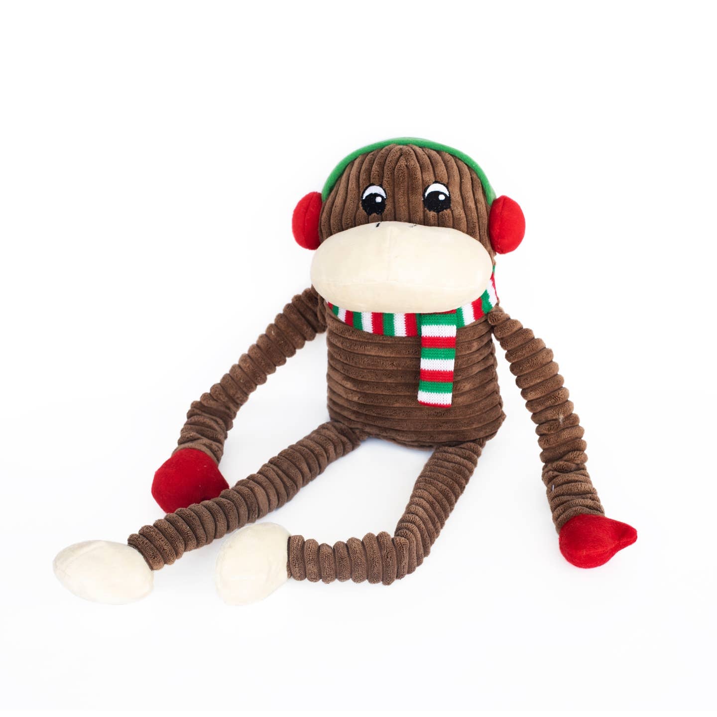 ZippyPaws Holiday Crinkle Monkey XL ππ΅