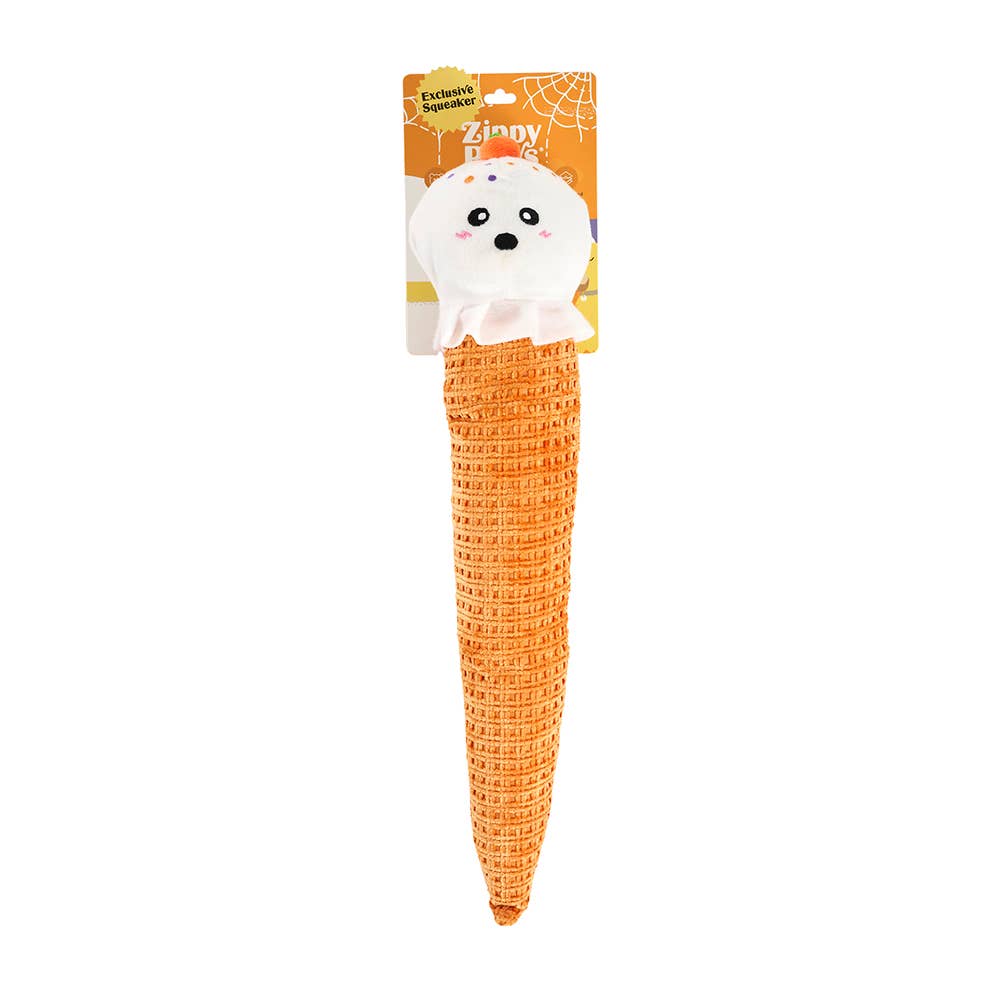 👻🍦 ZippyPaws Halloween Jigglerz Ghost Ice Cream