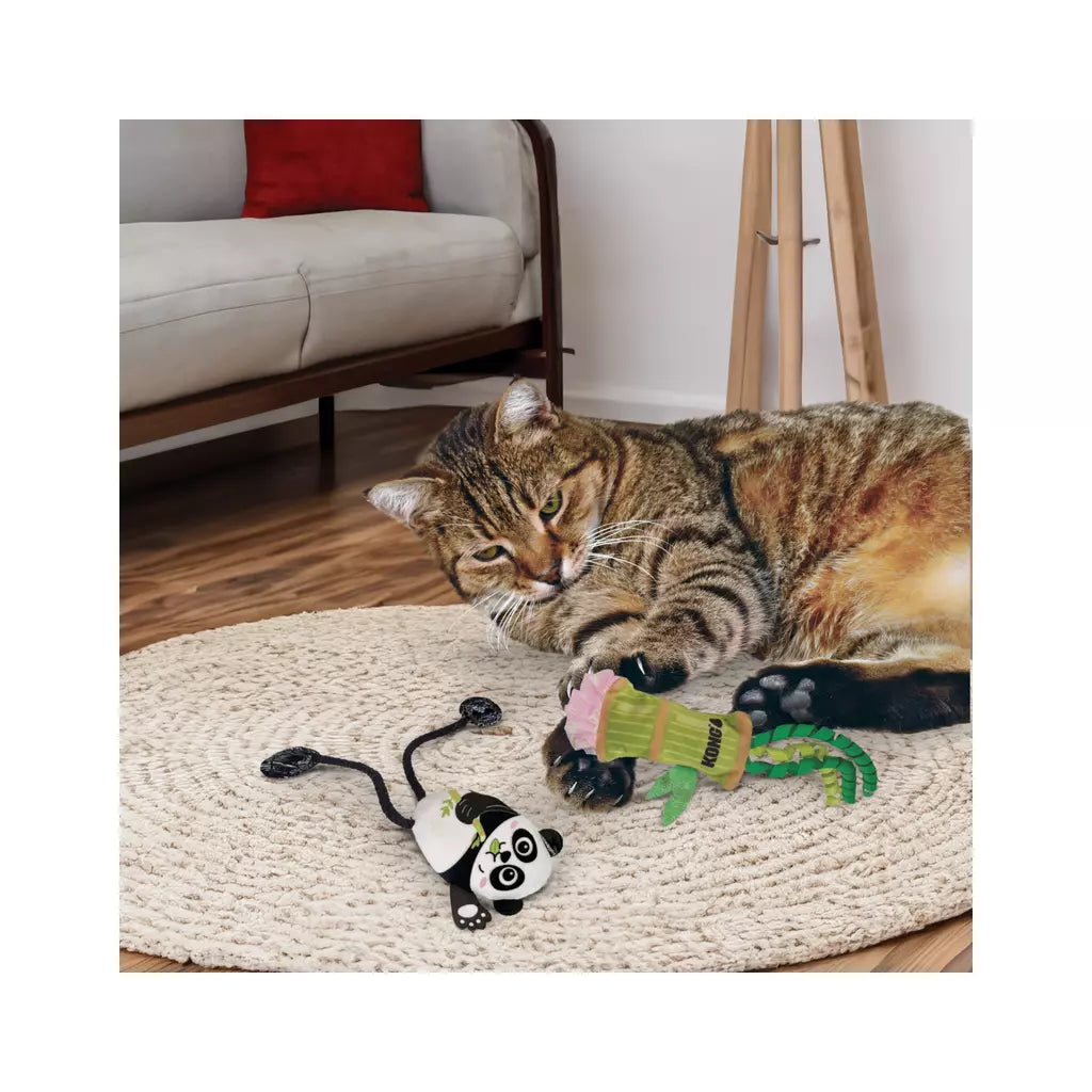 KONG Scrattles Panda 2-pk