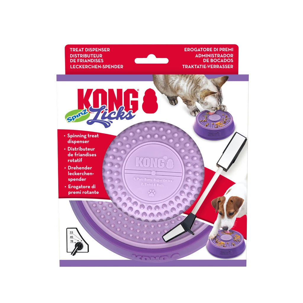 KONG Licks Spinz - de multifunctionele likmat