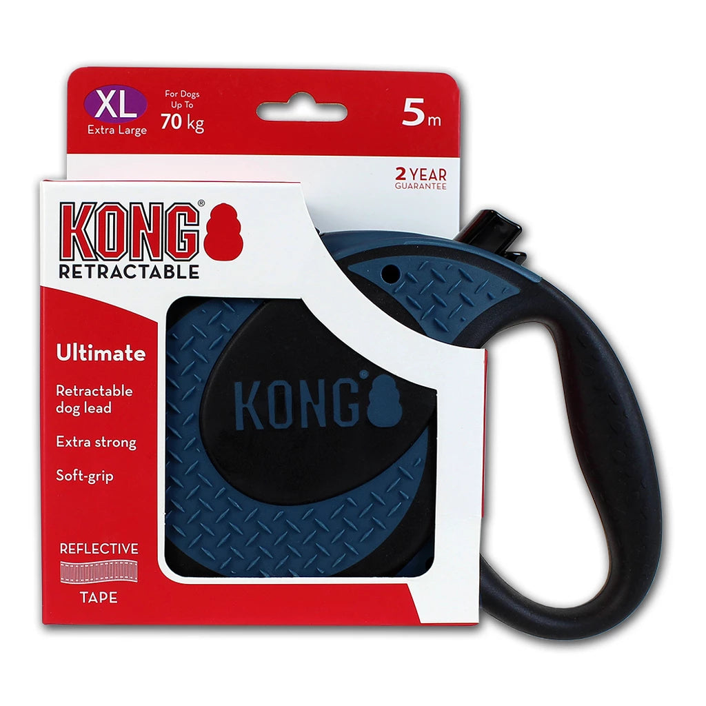 KONG Retractable Leash Ultimate XL tot 70 kg en 5 meter lang