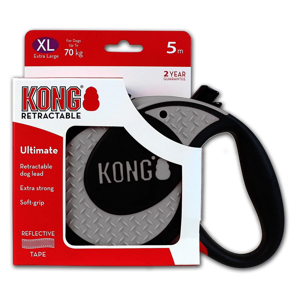 KONG Retractable Leash Ultimate XL tot 70 kg en 5 meter lang