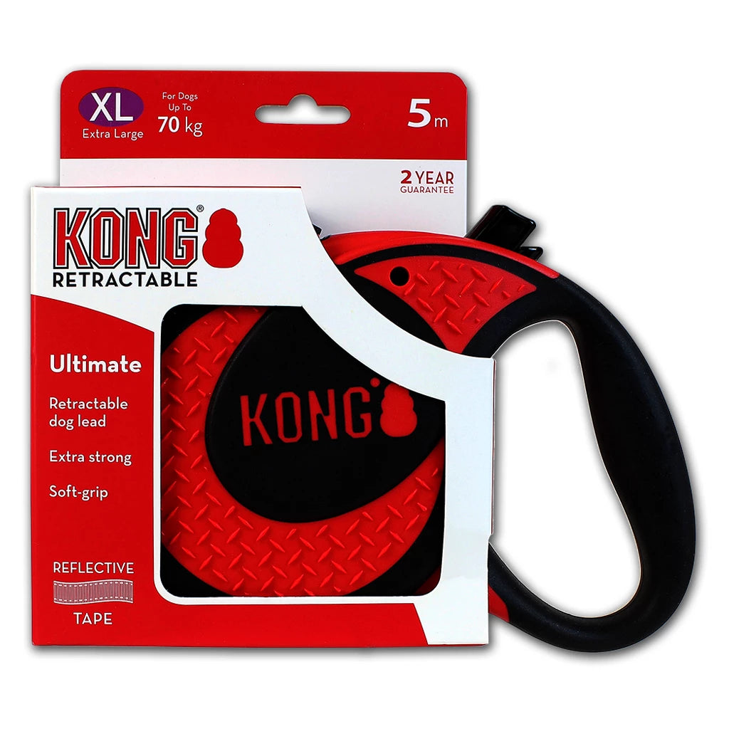 KONG Retractable Leash Ultimate XL tot 70 kg en 5 meter lang