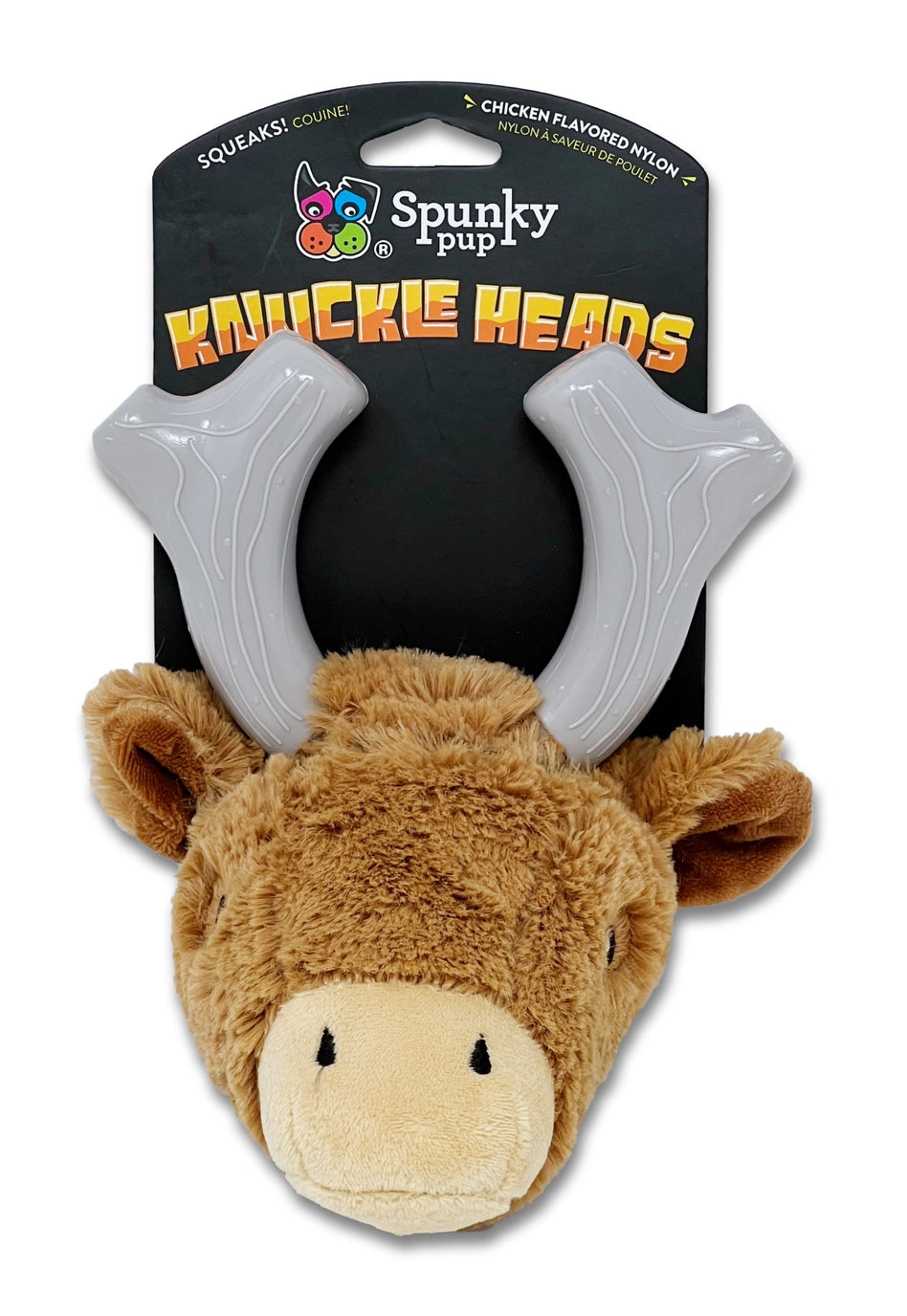 Knuckle Heads - 2-in-1 Knuffel en Nylon Kauwspeelgoed