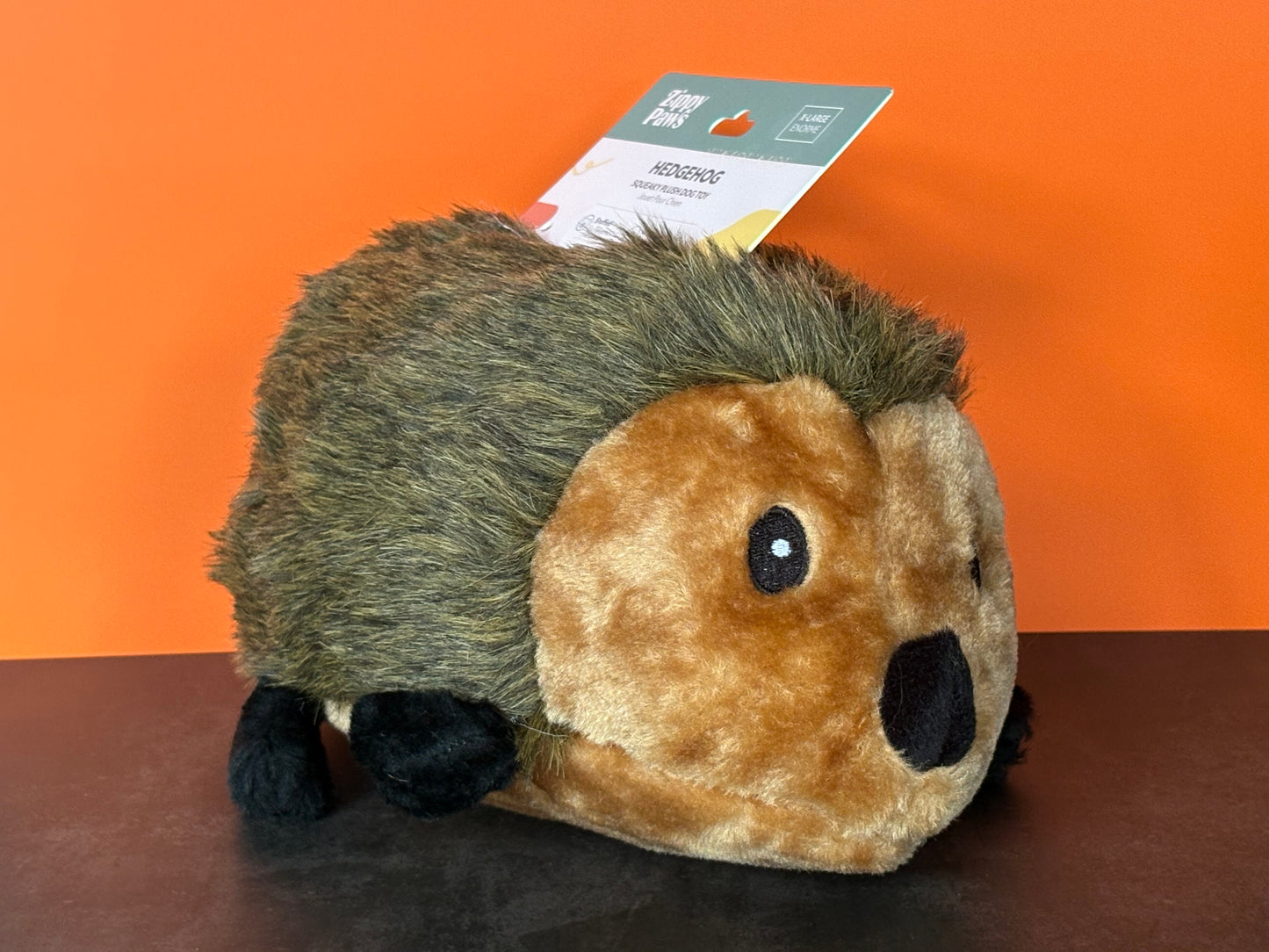 🦔 ZippyPaws Hedgehog XL – Pluche hondenspeelgoed