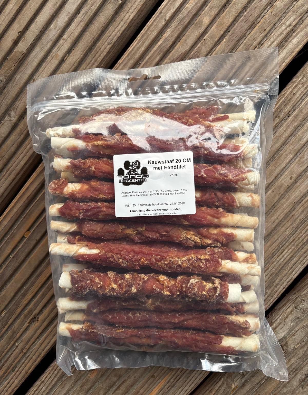 Kauwstaaf met Eendenfilet 20 cm – Buffelhuid met Eend voor Honden