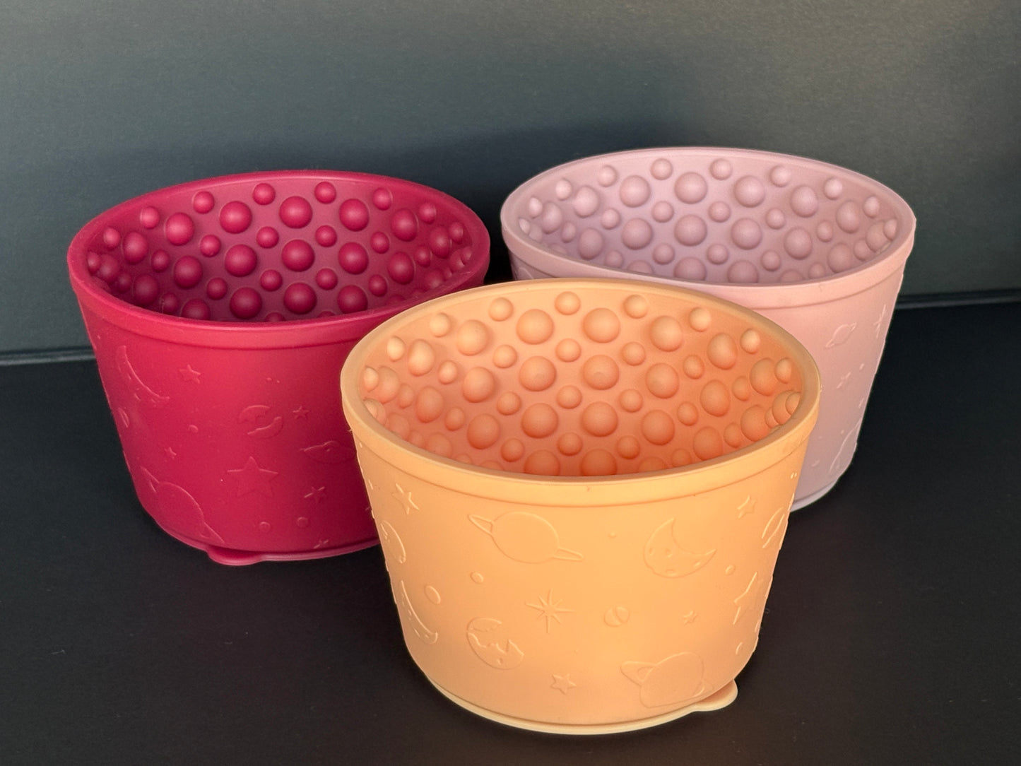 Babelle De Swirlie Lickbowl - Bourgogne, Peach, Roze