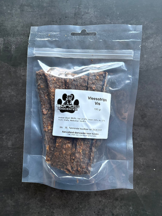 Bono's Dogcenter vleesstrips vis 100gram