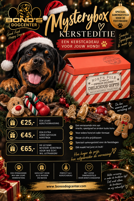 PRE ORDER🎄 Mysterybox Kersteditie – Een kerstcadeau voor jouw hond! 🎁🐾