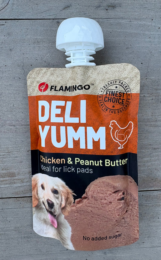 Flamingo Chicken & Pindakaas 90 gram.