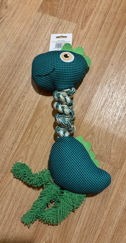 Speelgoed dino met touw