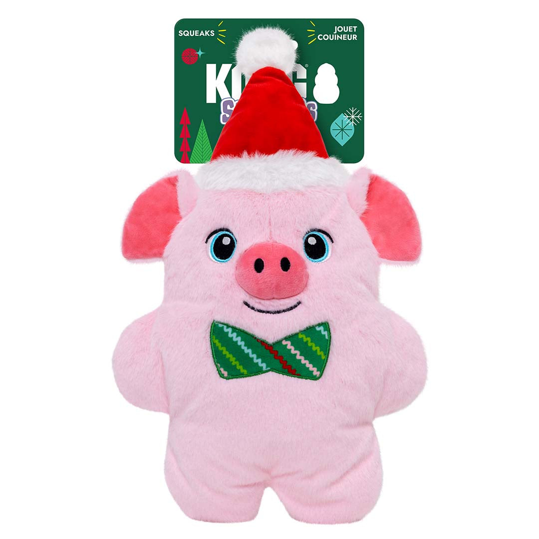 KONG Holiday Snuzzles XL Pig – Kerstvarken met pieper 🎄🐷