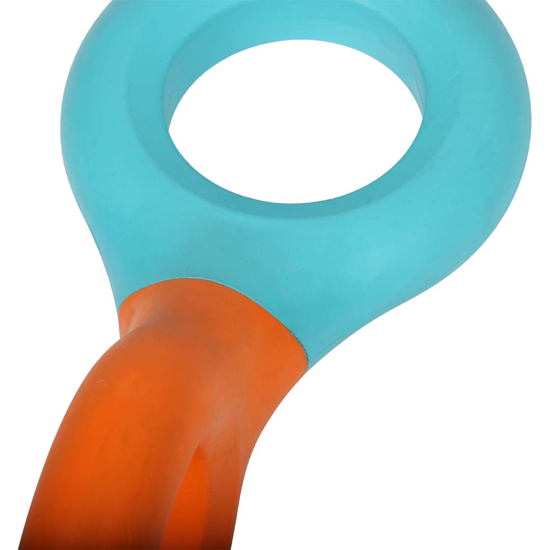 DOODLE Hondenspeeltje Blauw/Oranje 23 cm | Hondenspeelgoed