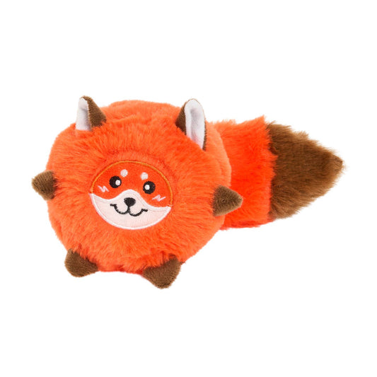 🦊 ZippyPaws Bushy Throw Fox – Pluche hondenspeelgoed