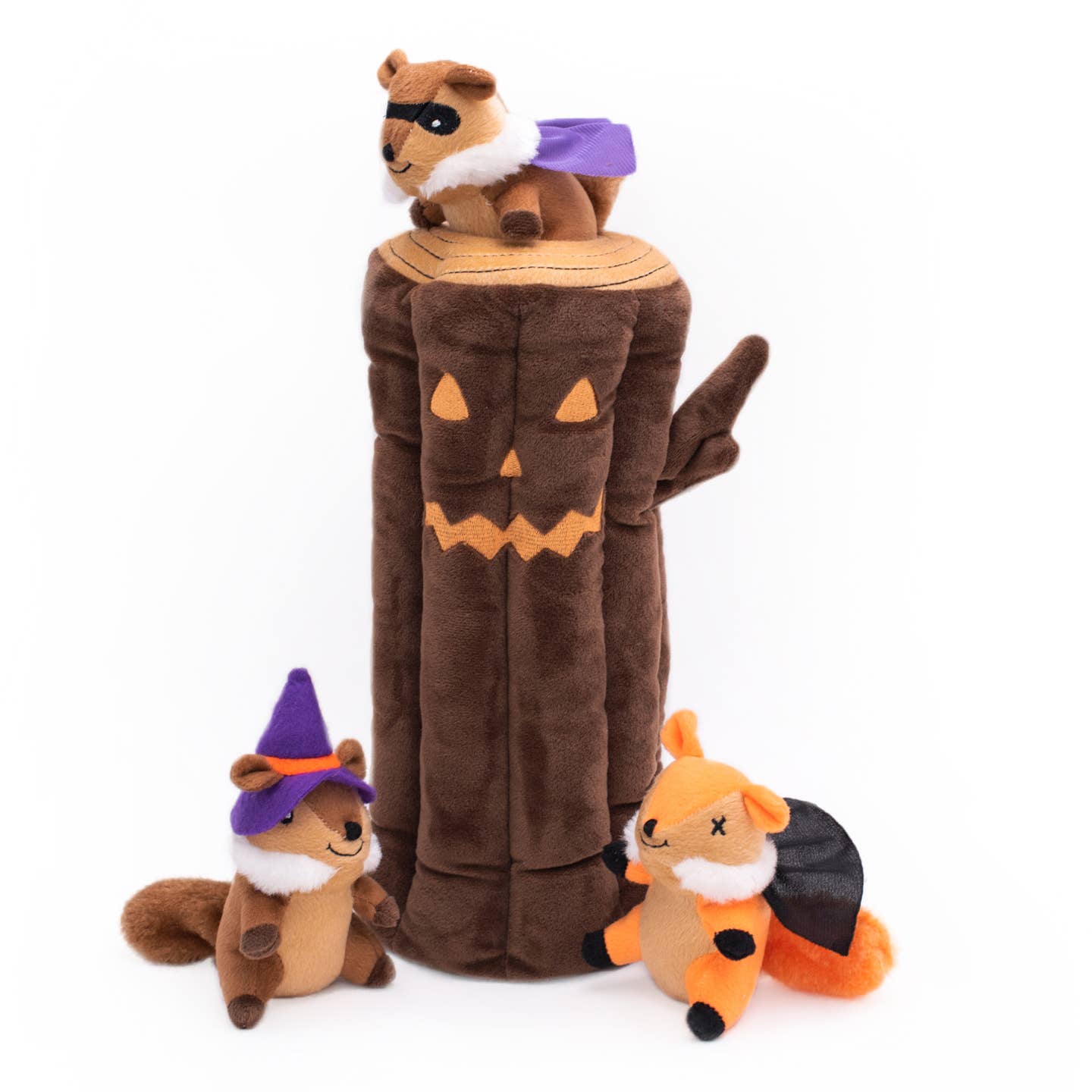 Zippypaws Halloween Burrow - Haunted Log - Hondenspeelgoed