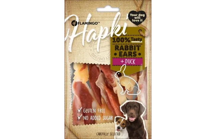 Snack Hapki Konijnenoren met eend