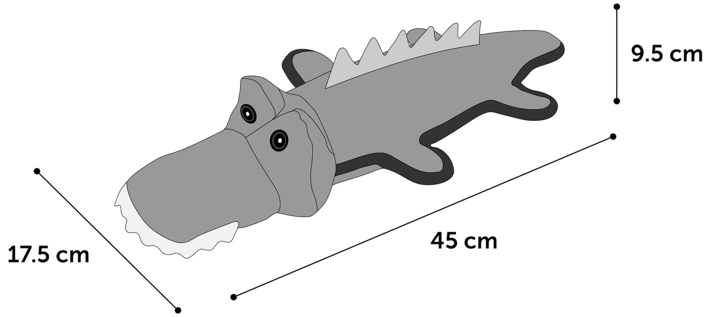 Speelgoed Dobbla Krokodil Kaki