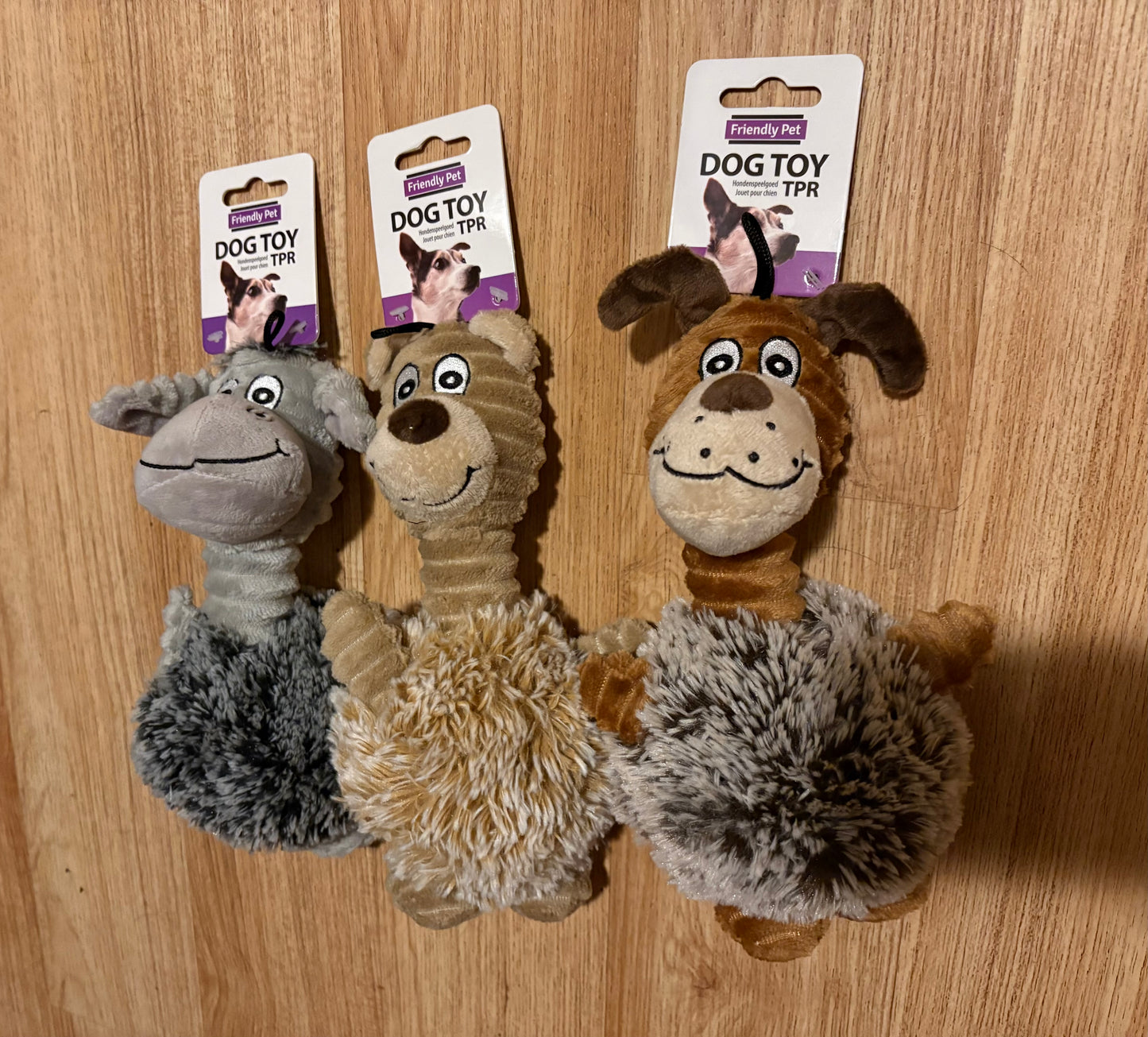 Dogtoys knuffel met tpr bal