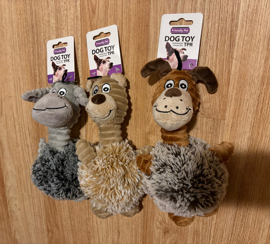 Dogtoys knuffel met tpr bal
