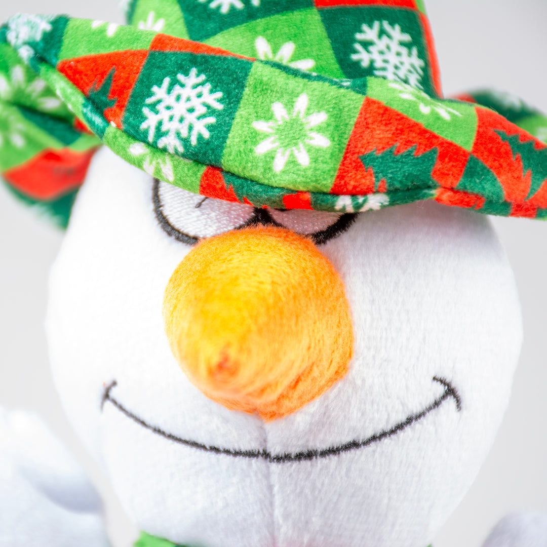 Xmas Pluche sneeuwman Max Wit