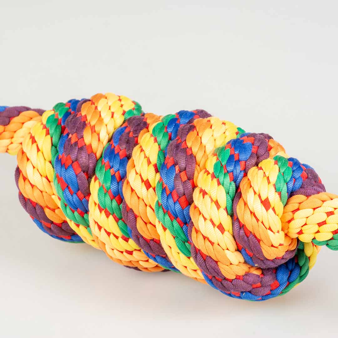 Sweater touw gevlochten en 2 knopen Meerkleurig