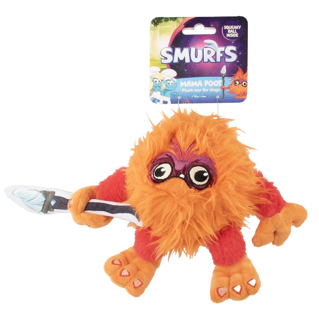 De Smurfen knuffelspeeltje Mamapoot Oranje