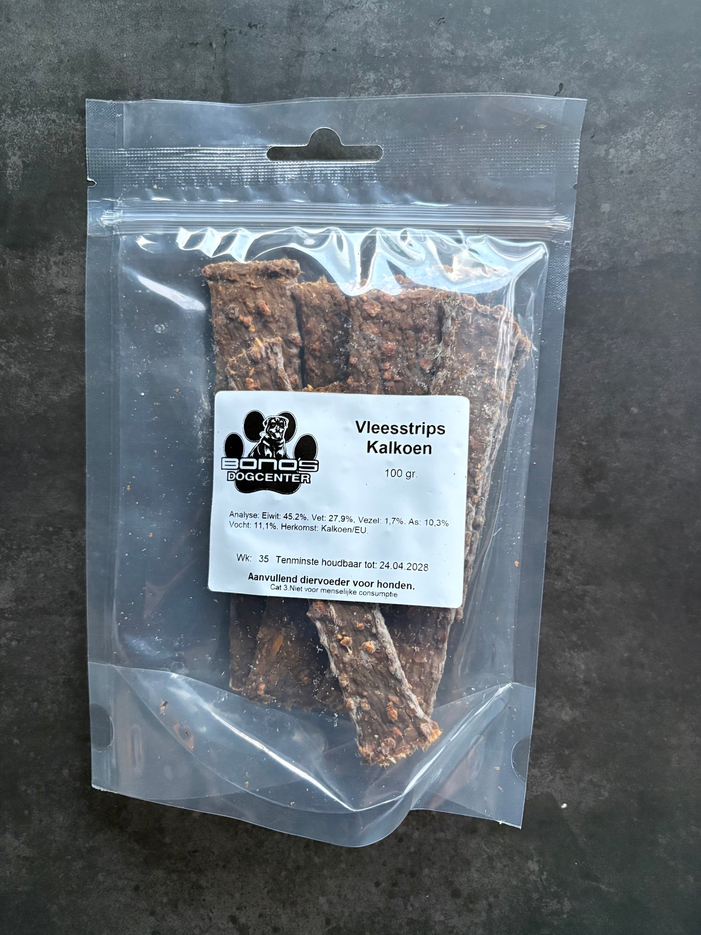 Bono's Dogcenter vleesstrips kalkoen 100gram