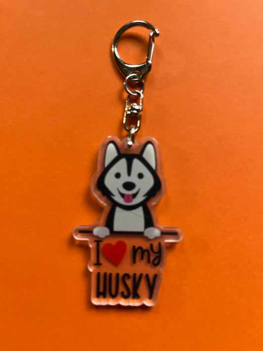 Sleutelhanger I ❤️ my husky