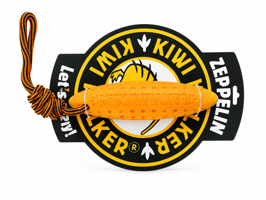 Kiwi Walker Zeppelin – Hondenspeelgoed met Touw – Medium 17 cm & Groot 22 cm