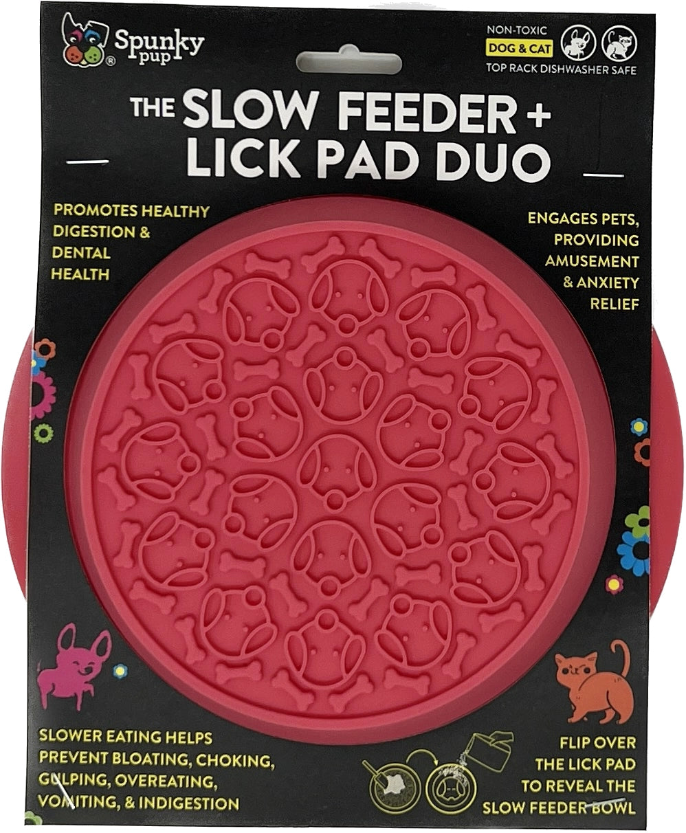 Lick Pad + Slow Feeder DUO, Voerbak