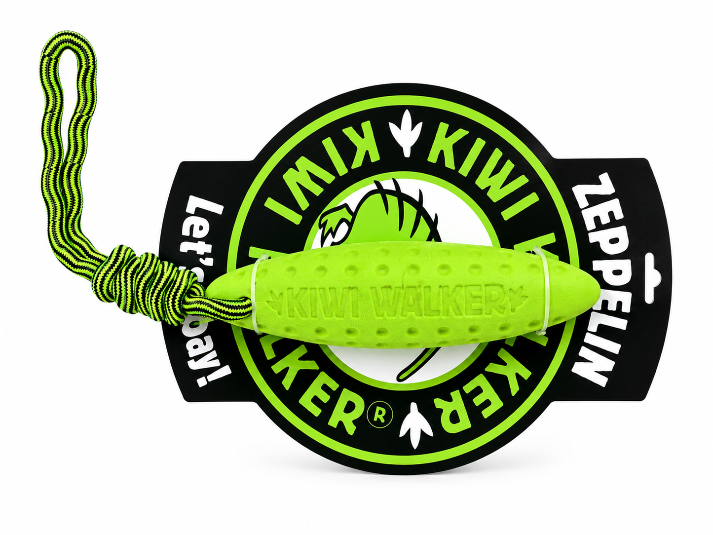 Kiwi Walker Zeppelin – Hondenspeelgoed met Touw – Medium 17 cm & Groot 22 cm