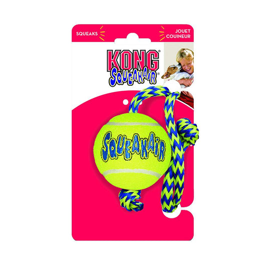 KONG SqueakAir® Balls met touw