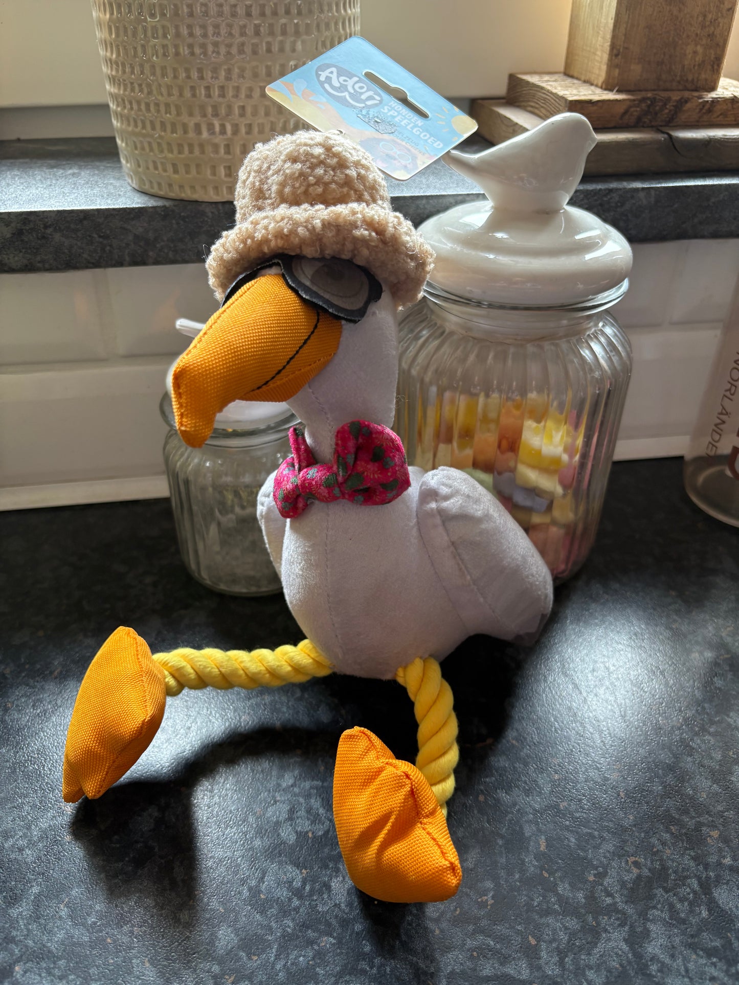 Zomerknuffel Adori met touw