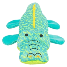 Trixie Krokodil 🐊 stof aqua/groen 33x13,5x7,5 cm