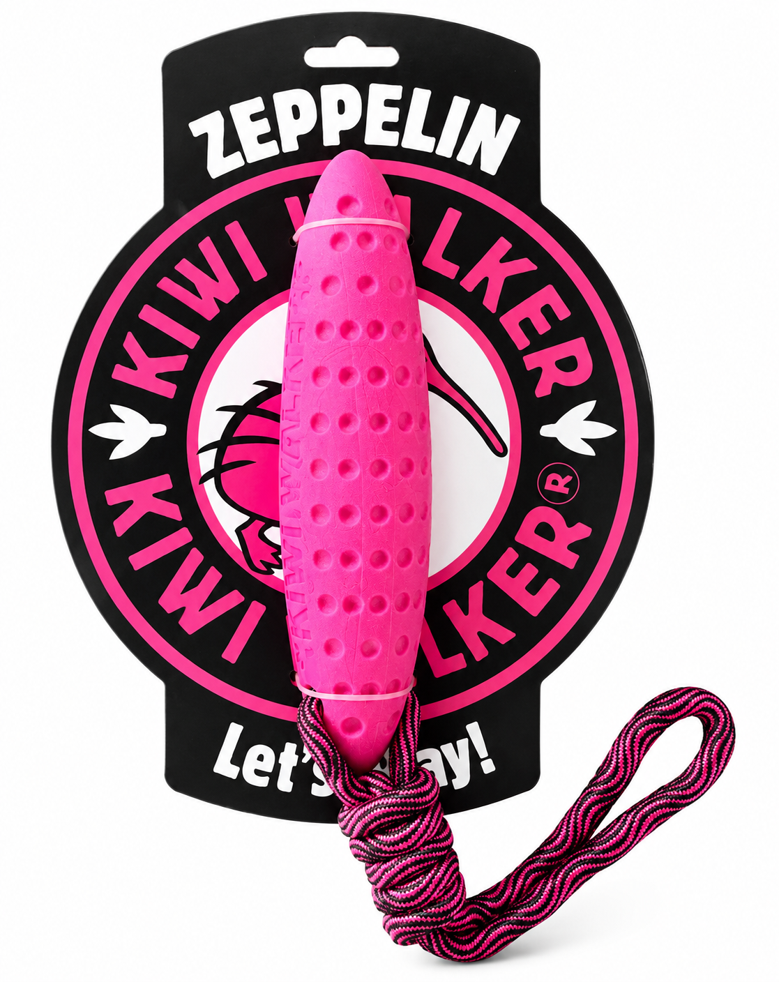 Kiwi Walker Zeppelin – Hondenspeelgoed met Touw – Medium 17 cm & Groot 22 cm