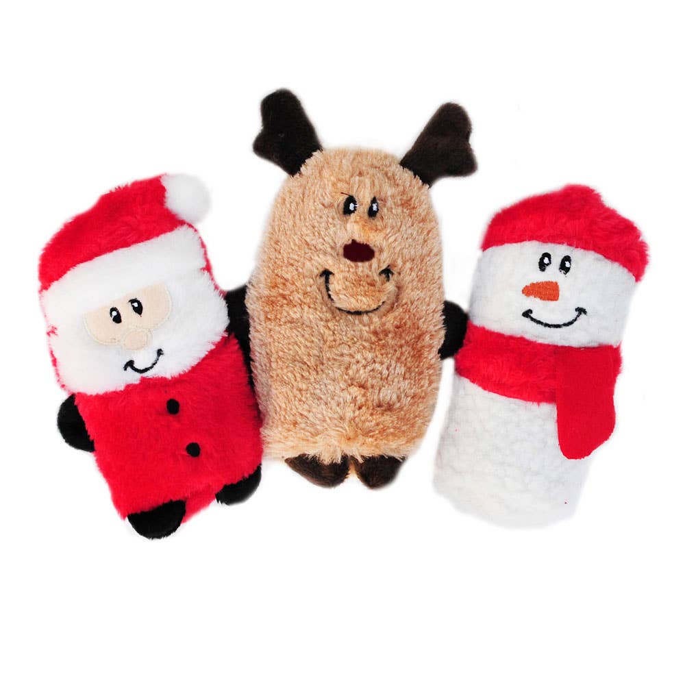 ZippyPaws Holiday Squeakie Buddies – 3-Pack