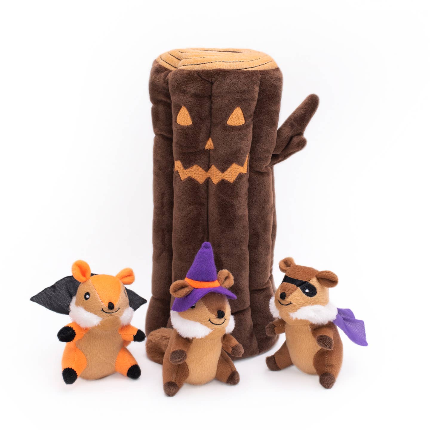 Zippypaws Halloween Burrow - Haunted Log - Hondenspeelgoed