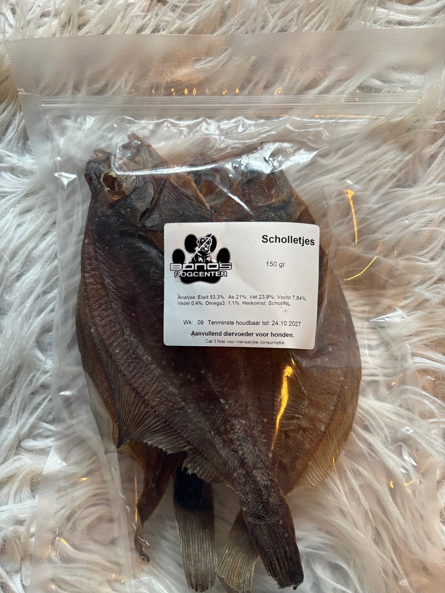 Scholletjes 150 gram per zak