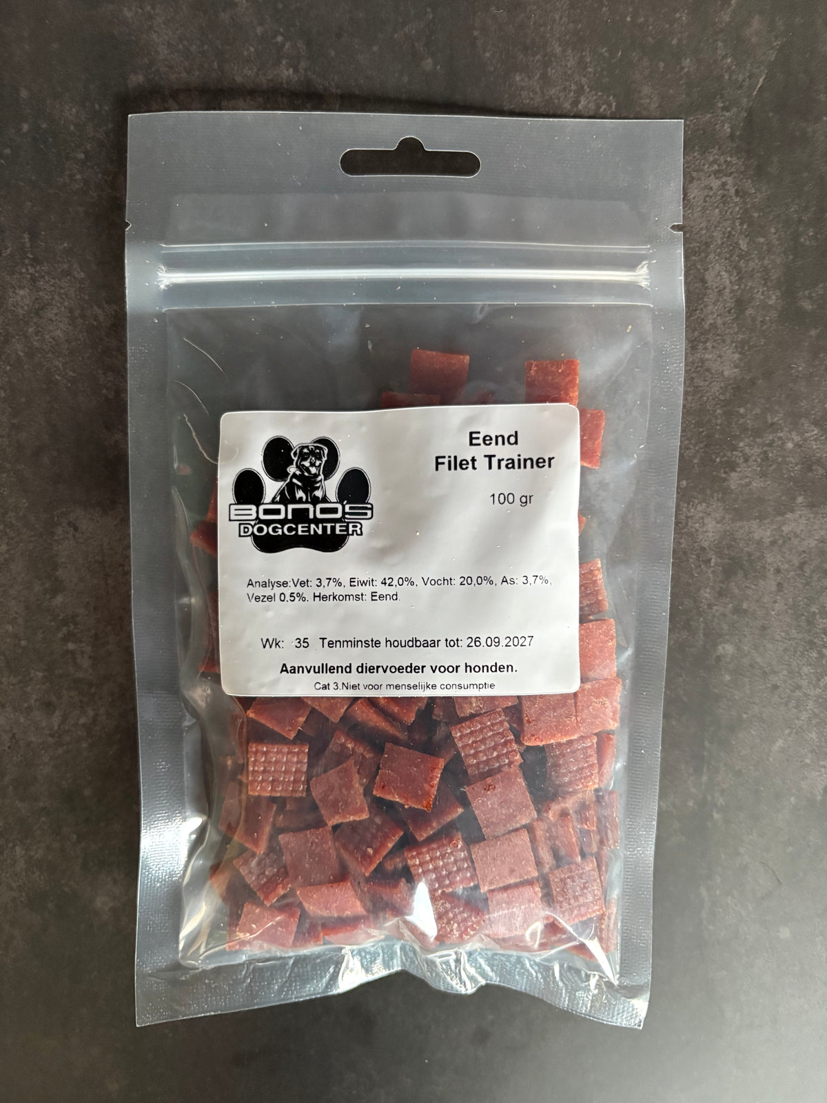 Filet Trainers Eend – 100 gram | Natuurlijke Trainingssnacks