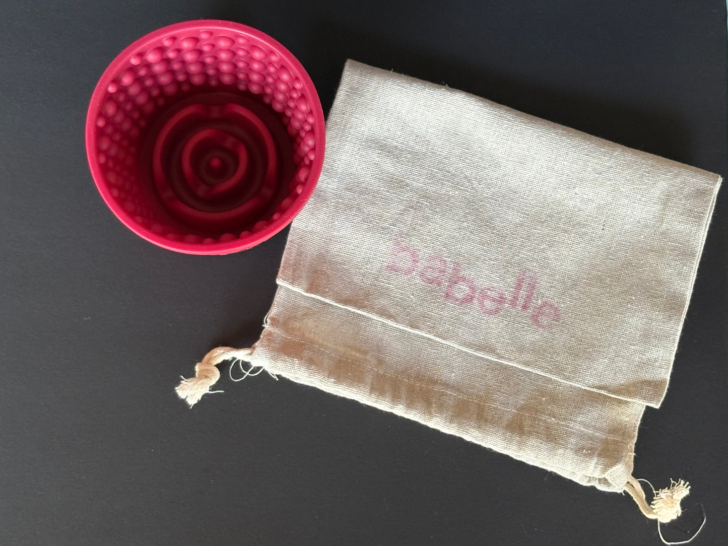 Babelle De Swirlie Lickbowl - Bourgogne, Peach, Roze
