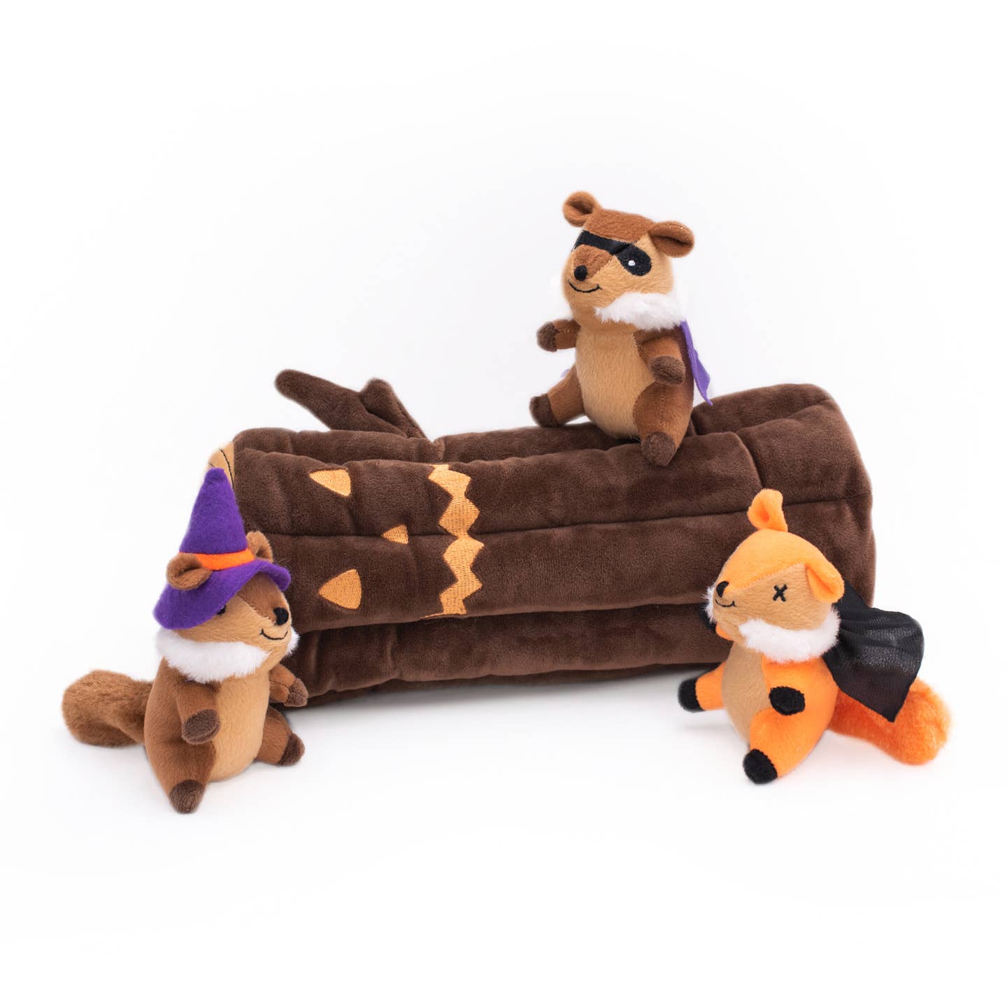 Zippypaws Halloween Burrow - Haunted Log - Hondenspeelgoed